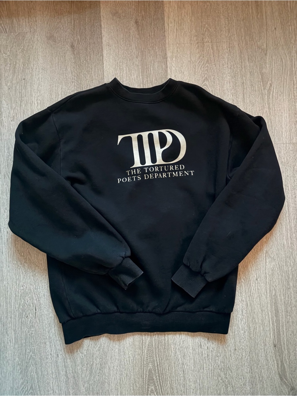Taylor Swift Black TTPD Crewneck